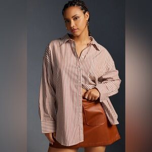 Small Striped Button-Up Shirt